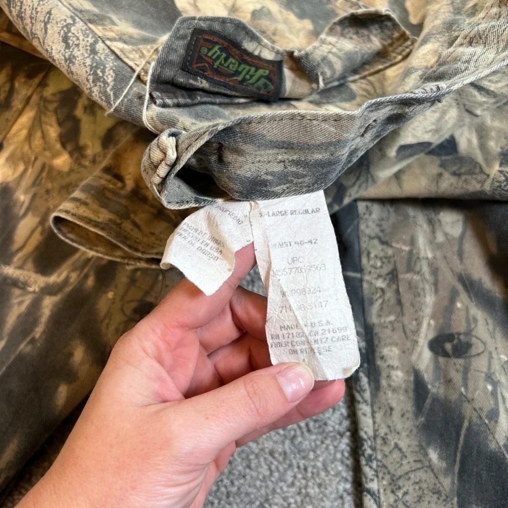 vtg Mossy Oak camo Pants Mens XL Breakup USA cargo Hunting streetwear utility 90